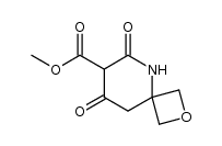 6,8-dioxo-2-oxa-5-aza-spiro[3.5]nonane-7-carboxylic acid methyl ester结构式