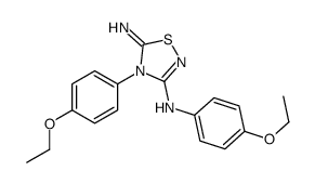 N,4-bis(4-ethoxyphenyl)-5-imino-1,2,4-thiadiazol-3-amine Structure