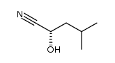(S)-2-hydroxy-4-methylpentanenitrile Structure