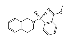 N-(o-methoxycarbonylphenylsulphonyl)-1,2,3,4-tetrahydroisoquinoline结构式