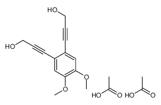 acetic acid,3-[2-(3-hydroxyprop-1-ynyl)-4,5-dimethoxyphenyl]prop-2-yn-1-ol Structure