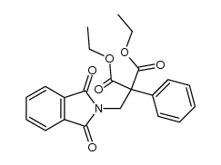 phenyl-phthalimidomethyl-malonic acid diethyl ester Structure