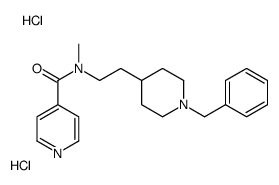 N-[2-(1-benzylpiperidin-4-yl)ethyl]-N-methylpyridine-4-carboxamide,dihydrochloride结构式