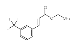 (E)-3-(3-(三氟甲基)苯基)丙烯酸乙酯结构式