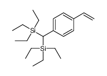 [(4-ethenylphenyl)-triethylsilylmethyl]-triethylsilane Structure