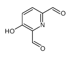 2,6-Pyridinedicarboxaldehyde, 3-hydroxy- (9CI) Structure