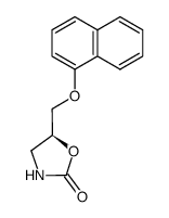 (+)-(S)-5-(naphthalen-1-yloxymethyl)-oxazolidin-2-on Structure