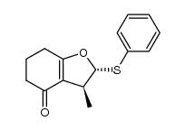 (2R,3S)-3-methyl-2-(phenylthio)-2,3,6,7-tetrahydrobenzofuran-4(5H)-one Structure