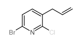 3-烯丙基-6-溴-2-氯吡啶结构式