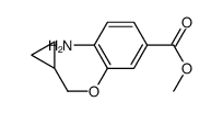 methyl 4-amino-3-(cyclopropylmethoxy)benzoate结构式