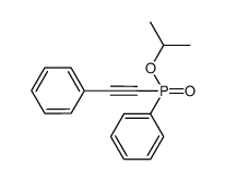 isopropyl phenyl(phenylethynyl)phosphinate Structure