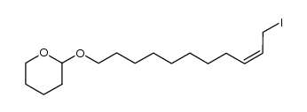 (Z)-2-((11-iodoundec-9-en-1-yl)oxy)tetrahydro-2H-pyran结构式