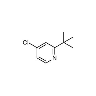 2-(叔丁基)-4-氯吡啶结构式