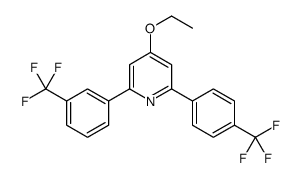 4-ethoxy-2-[3-(trifluoromethyl)phenyl]-6-[4-(trifluoromethyl)phenyl]pyridine结构式