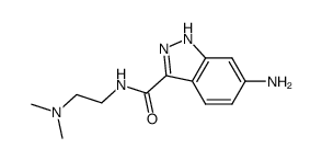 6-amino-N-[2-(dimethylamino)ethyl]-1H-indazole-3-carboxamide Structure