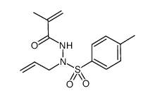 N-allyl-N'-methacryloyl-4-methylbenzenesulfonohydrazide结构式