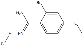 2-Bromo-4-methoxy-benzamidine hydrochloride结构式