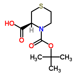 (S)-4-BOC-THIOMORPHOLINE-3-CARBOXYLIC ACID structure