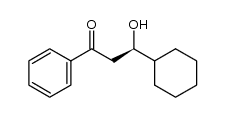 (R)-3-cyclohexyl-3-hydroxy-1-phenylpropan-1-one结构式