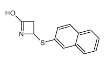4-naphthalen-2-ylsulfanylazetidin-2-one Structure