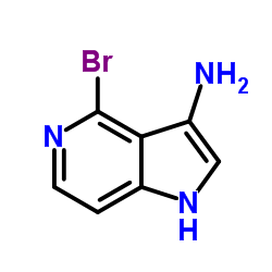 3-Amino-4-bromo-5-azaindole结构式
