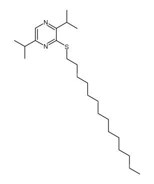2-tetradecylthio-3,6-diisopropylpyrazine结构式