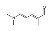 5-(dimethylamino)-2-methylpenta-2,4-dienal结构式