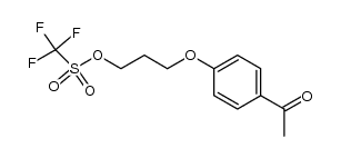 3-(4-acetylphenoxy)propyl trifluoromethanesulfonate结构式