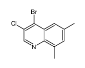 4-bromo-3-chloro-6,8-dimethylquinoline结构式
