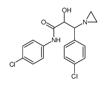 3-(aziridin-1-yl)-N,3-bis(4-chlorophenyl)-2-hydroxypropanamide结构式