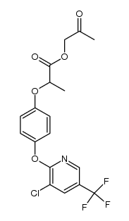 2-oxopropyl 2-[4-(3-chloro-5-trifluoromethyl-2-pyridinyloxy)phenoxy]propionate Structure
