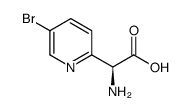 (S)-2-amino-2-(5-bromopyridin-2-yl)acetic acid Structure