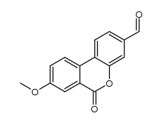 8-methoxy-6-oxodibenzo[bd]pyran-3-carbaldehyde结构式