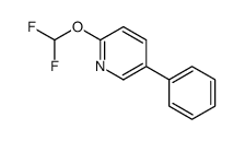 2-(Difluoromethoxy)-5-phenylpyridine structure