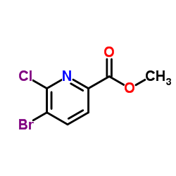 Methyl 5-bromo-6-chloropicolinate structure