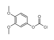 3,4-dimethoxyphenyl chloroformate结构式