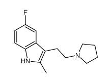 5-fluoro-2-methyl-3-(2-pyrrolidin-1-ylethyl)-1H-indole Structure