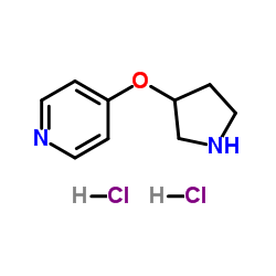 4-(3-Pyrrolidinyloxy)pyridine dihydrochloride Structure