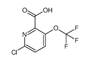 6-chloro-3-(trifluoromethoxy)picolinic acid结构式