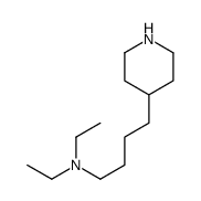 N,N-diethyl-4-piperidin-4-ylbutan-1-amine结构式