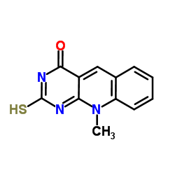 10-Methyl-2-thioxo-2,10-dihydropyrimido[4,5-b]quinolin-4(3H)-one Structure