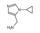 1-(1-cyclopropyl-1H-imidazol-5-yl)methanamine(SALTDATA: 2HCl)结构式