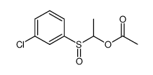 1-((3-chlorophenyl)sulfinyl)ethyl acetate结构式