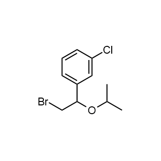 1-(2-Bromo-1-isopropoxyethyl)-3-chlorobenzene Structure