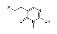 5-(2-bromoethyl)-3-methyl-2,4(1H,3H)-pyrimidinedione(SALTDATA: FREE) Structure