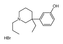 3-Ethyl-3-(3-hydroxyphenyl)-1-propylpiperidine hydrobromide Structure