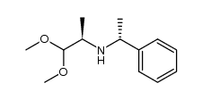 (R)-1,1-dimethoxy-N-((R)-1-phenylethyl)propan-2-amine结构式