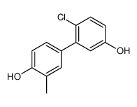 4-(2-chloro-5-hydroxyphenyl)-2-methylphenol结构式