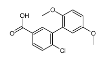 4-chloro-3-(2,5-dimethoxyphenyl)benzoic acid Structure