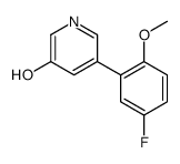 5-(5-fluoro-2-methoxyphenyl)pyridin-3-ol结构式